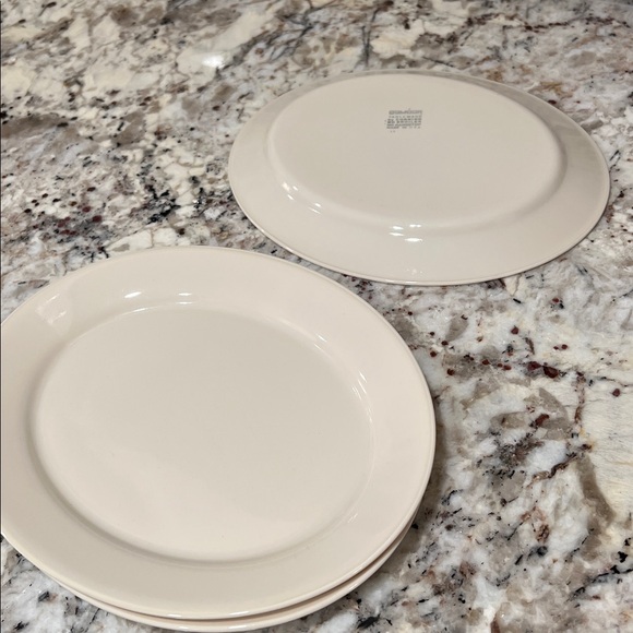 (6) 9.5” Corning COMCOR Oval Plates in Sandstone Beige - Picture 3 of 4